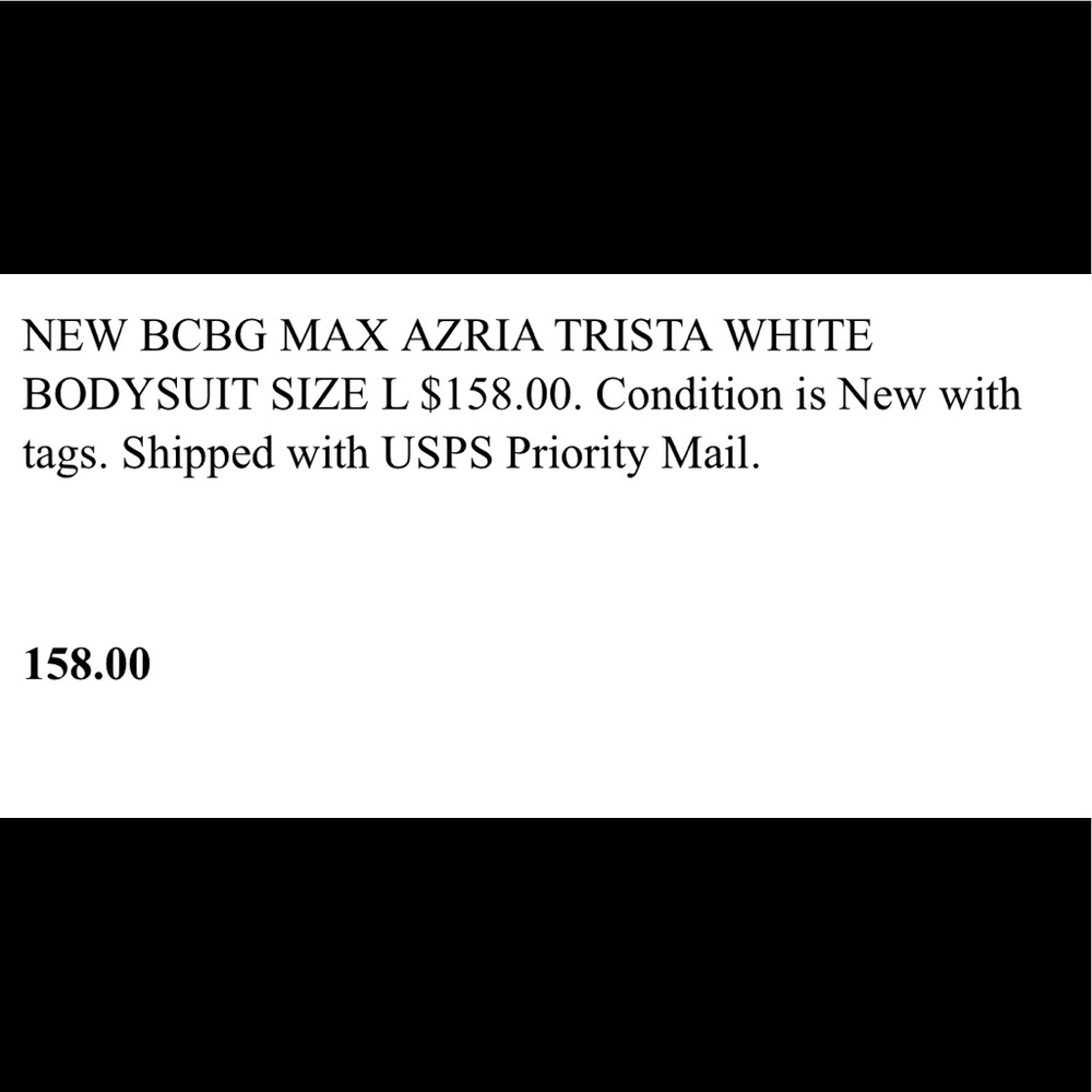 White Max Mara Bodysuit NWT🦋